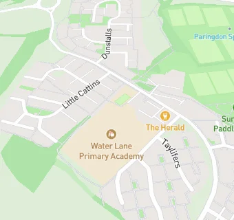 map for Water Lane Primary Academy