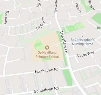 map for De Havilland Primary School