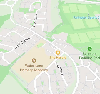 map for Water Lane Primary Academy