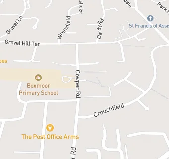 map for Boxmoor Primary School