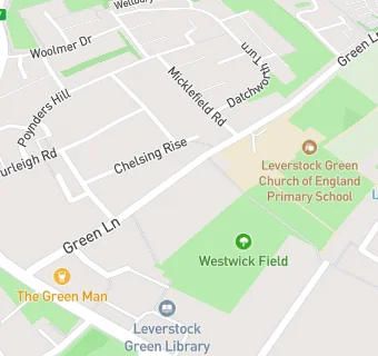 map for Leverstock Green C of E Primary School