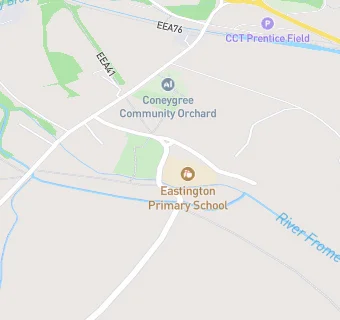 map for Eastington Primary School