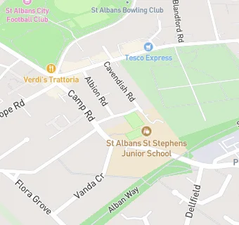 map for St Alban & St Stephen Catholic Junior School