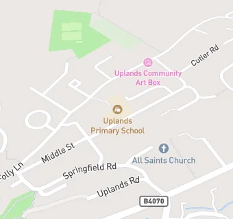 map for Uplands Community Primary School