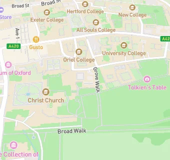 map for Corpus Christi College