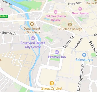 map for Courtyard By Marriott Oxford City Centre