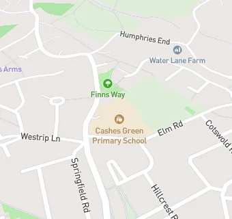 map for Cashes Green Primary School