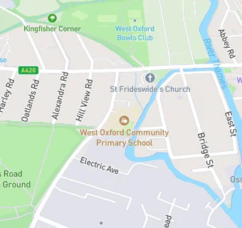 map for West Oxford Community Primary School