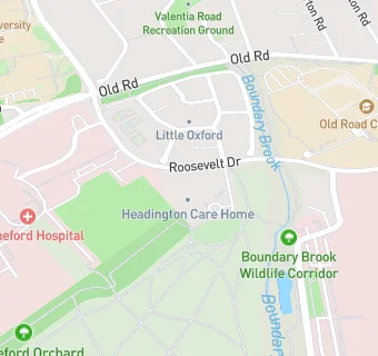 map for The Headington Care Home