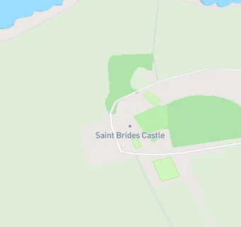 map for St Brides Castle