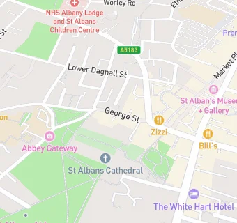 map for Thai Rack (St Albans)