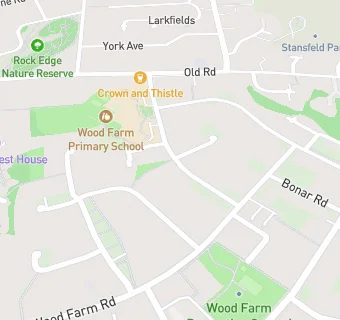 map for Wood Farm Primary School