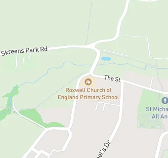 map for Roxwell Church of England Voluntary Controlled Primary School