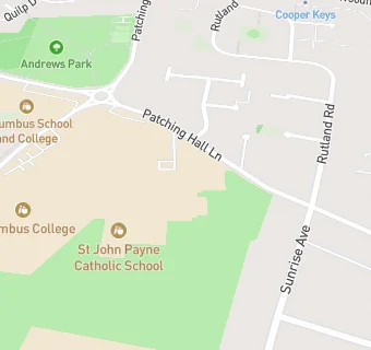 map for St John Payne Catholic School, Chelmsford