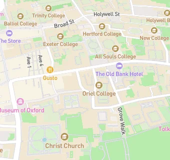 map for Oxford Sixth Form College