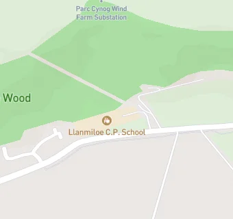 map for Llanmiloe C.P. School