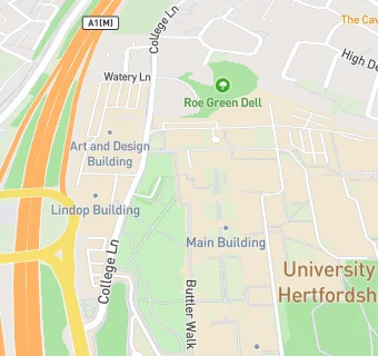 map for Uni Of Herts Medical Centre