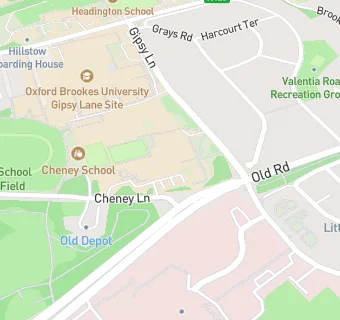 map for Cheney School