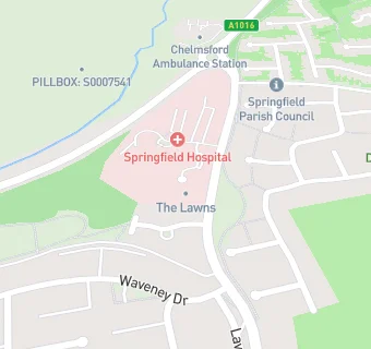 map for The Lawns Nursing Home