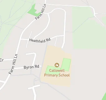 map for Callowell Primary School