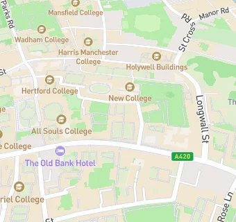 map for Queen's College