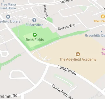 map for Adeyfield School