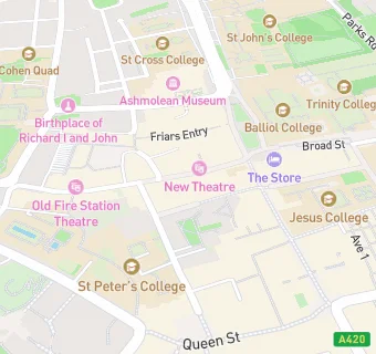 map for Oxford Brunch Bar