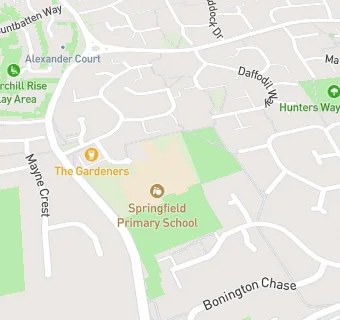 map for Springfield Primary School