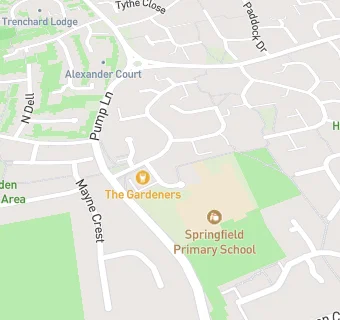 map for Springfield Primary School