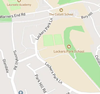 map for Lockers Park School