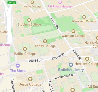 map for Trinity College