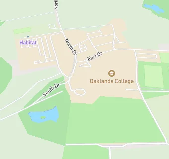 map for Oaklands College