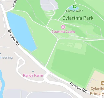 map for Canolfan Cyfarthfa Cafe