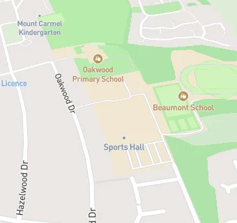 map for Beaumont School