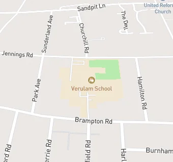 map for Verulam School