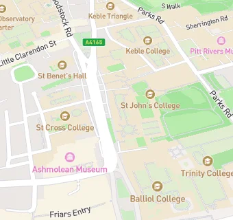 map for St John's College