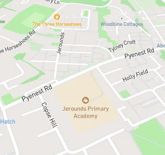 map for Jerounds Community Primary School