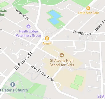 map for St Albans High School for Girls