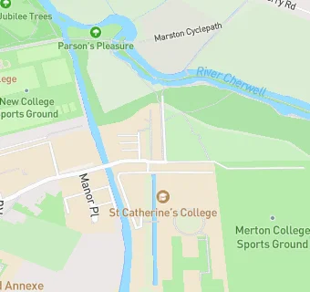 map for St Catherines College