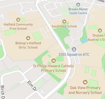 map for St Philip Howard Catholic Primary School