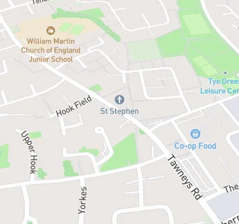 map for St Stephen's Church