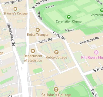 map for Keble College