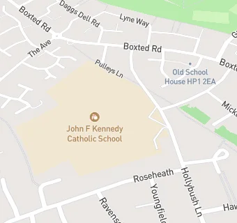 map for John F Kennedy Catholic School