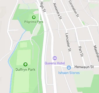 map for The Queens Hotel