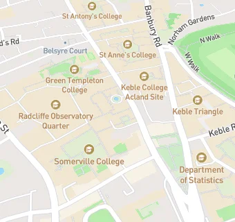 map for Somerville College