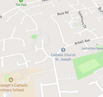 map for Aspens At St Joseph's Catholic Primary School