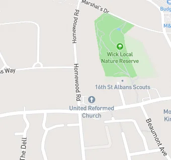 map for St Albans United Reformed Church