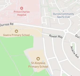 map for Gurnos Nursery School