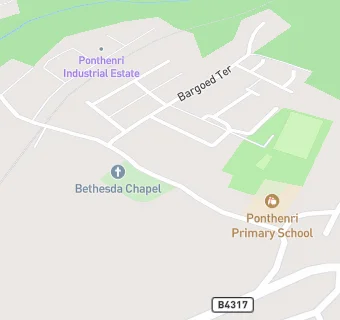 map for Ysgol Gynradd Ponthenri