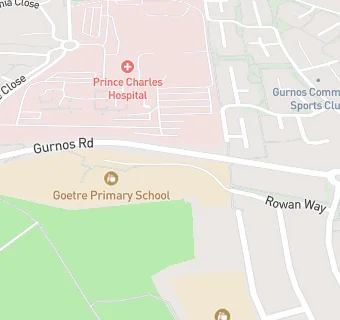 map for Goetre Infants School